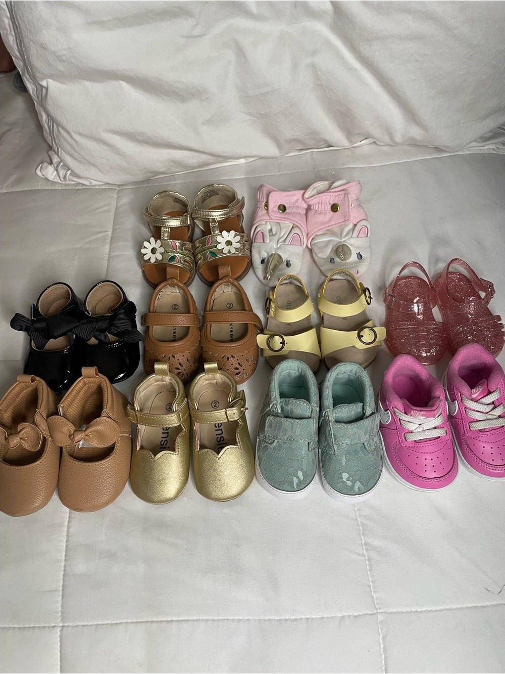 Baby Shoes Bundle Size 2, 3-6M Nike Vans Carter’s Old Navy Baby Girl Shoes